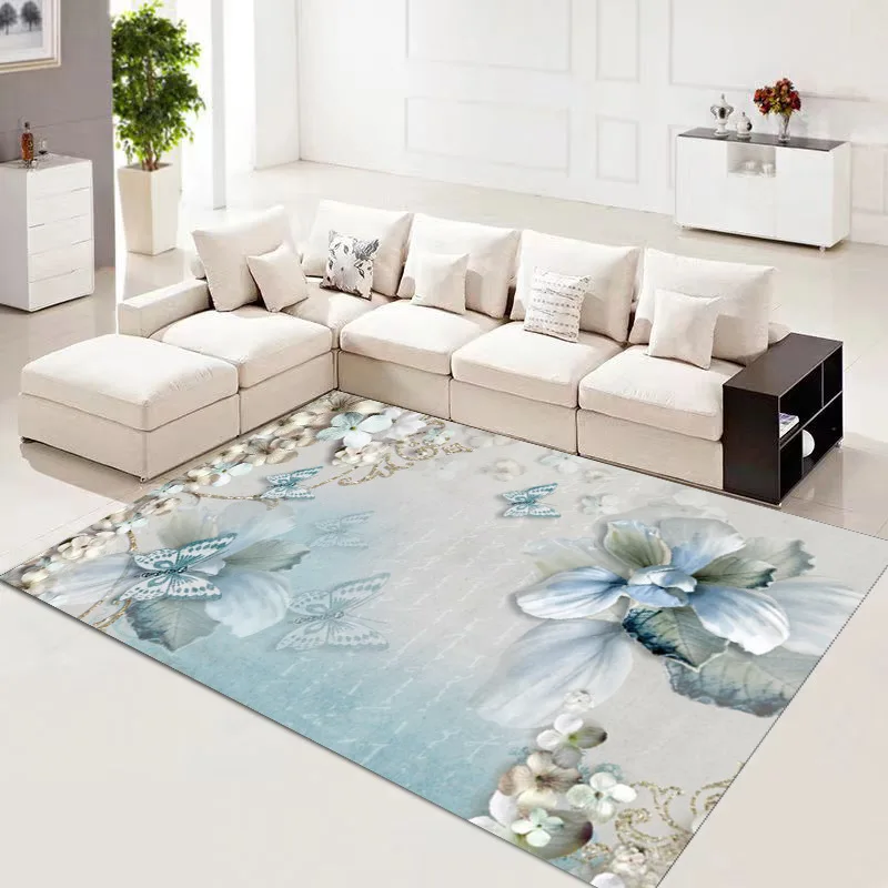 Butterfly Printing Decorative Carpet Whole Shop Bedroom Dustproof Living Room Large Area Mats Entry Door Porch 3D Kitchen Mats