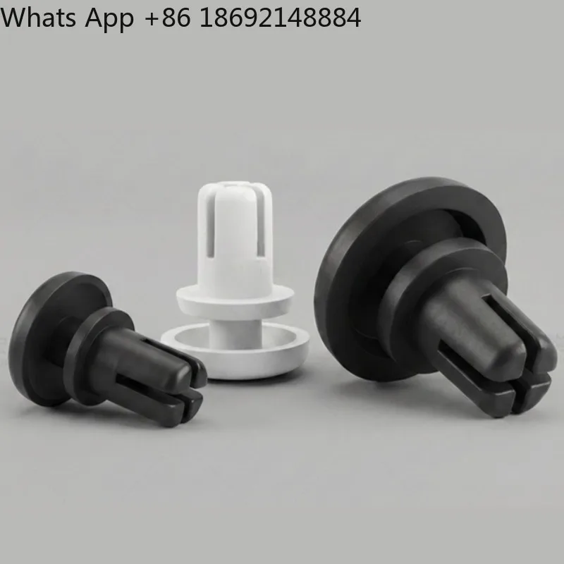 White Nylon Rivets Black R-Type Insulating Plastic Expansion Rivets for PC Board Fixing Buckle Pressing Core Rivets