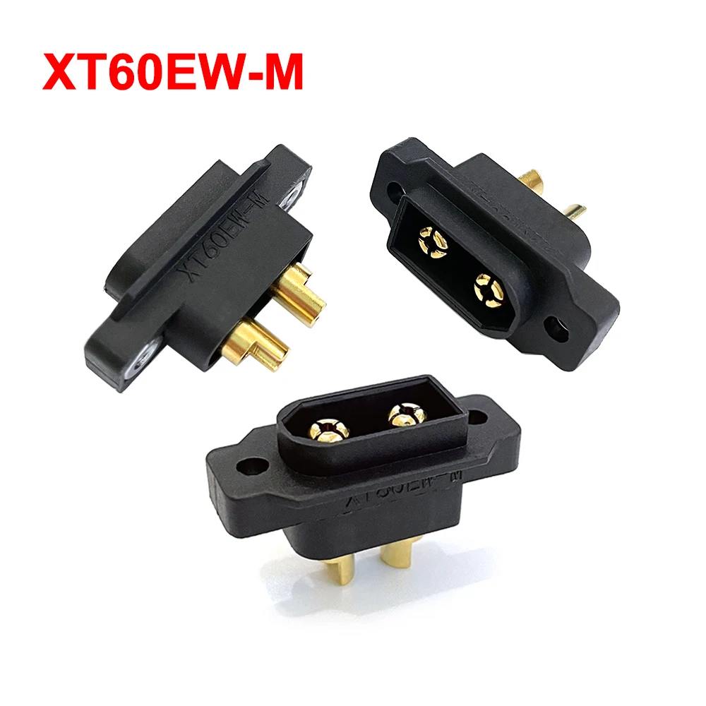 1/3/5pcs XT60EW-M Mountable Black XT60E Male Plug Connector for RC Drone Aircraft FPV Racing Drone Accessories DIY