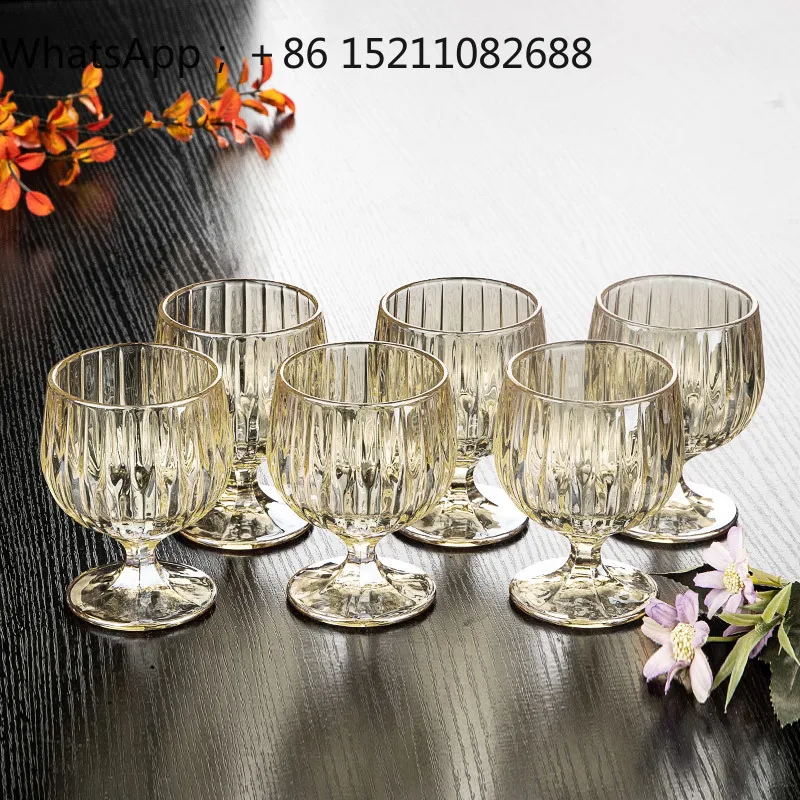 LLY premium light luxury red wine glass set household crystal glass goblet wine glass high-end housewarming wine set