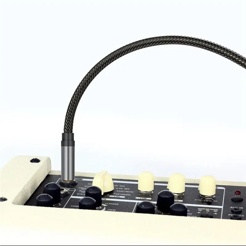 A89E-For Guitar For Drum Audio Device Compatible- 10 Pcs 10Ft 6.35Mm Instrument Cable, 6.35Mm To 6.35Mm Audio Cord Bundle