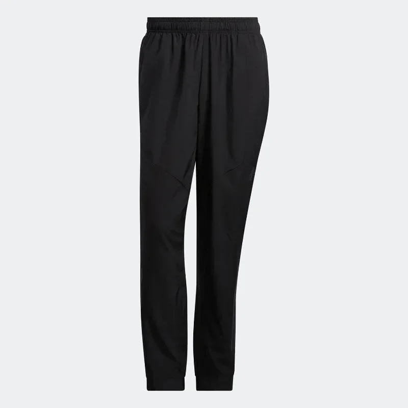 Adidas Thin Summer Fabric Elastic Waistband Flared Leg Hidden Back Pocket Walk Trousers HF8985