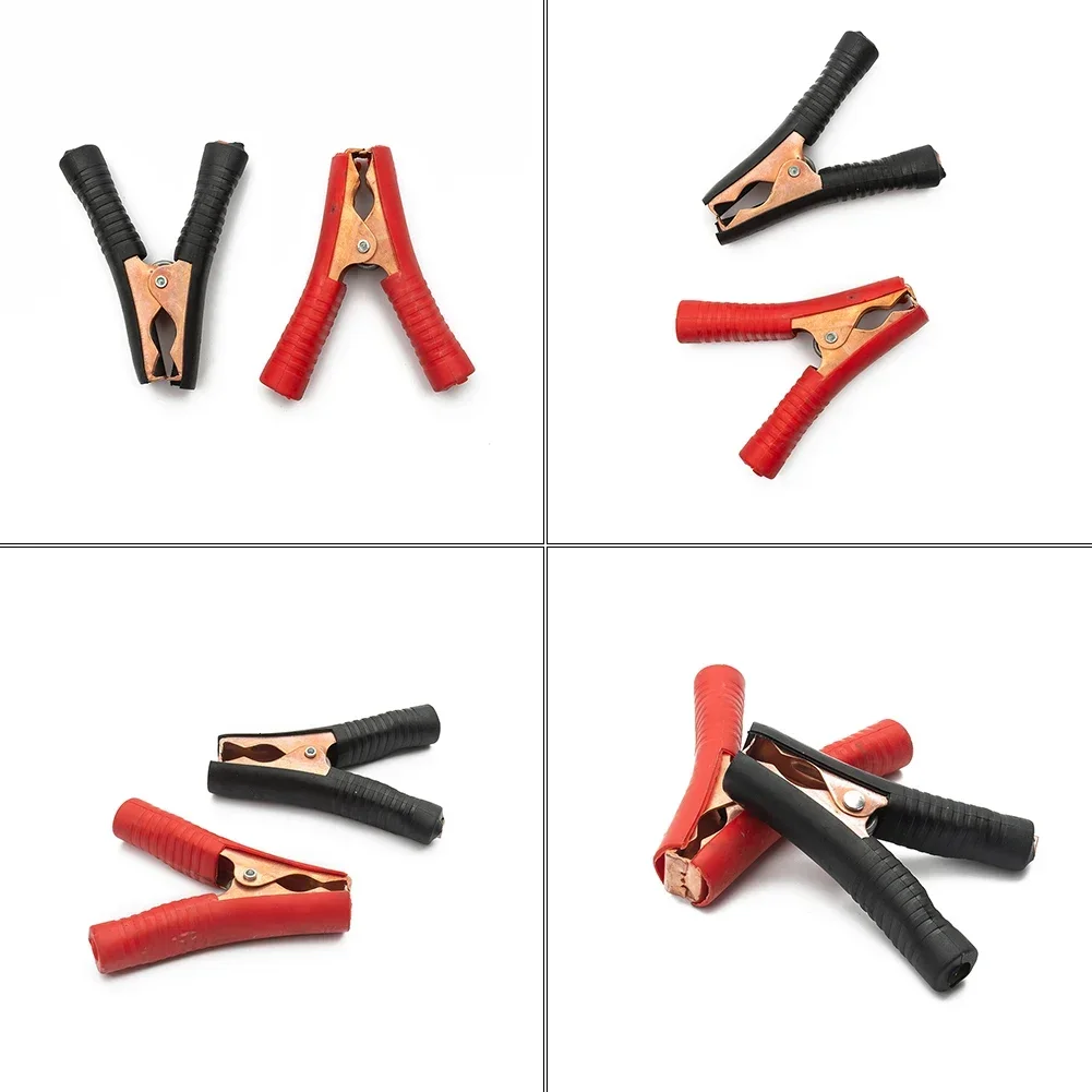 1 Piece/2 Pieces Clip 100A Battery Charger Car Copper Crocodile Clamps Heavy Duty Iron-plated Copper High Quality