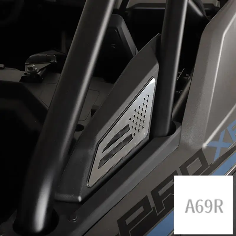 

A69R-Air Intake / Clutch Vent Outlet Cover Trim Stainless Steel For Polaris RZR PRO XP Ultimate 2021 2022 Accessories