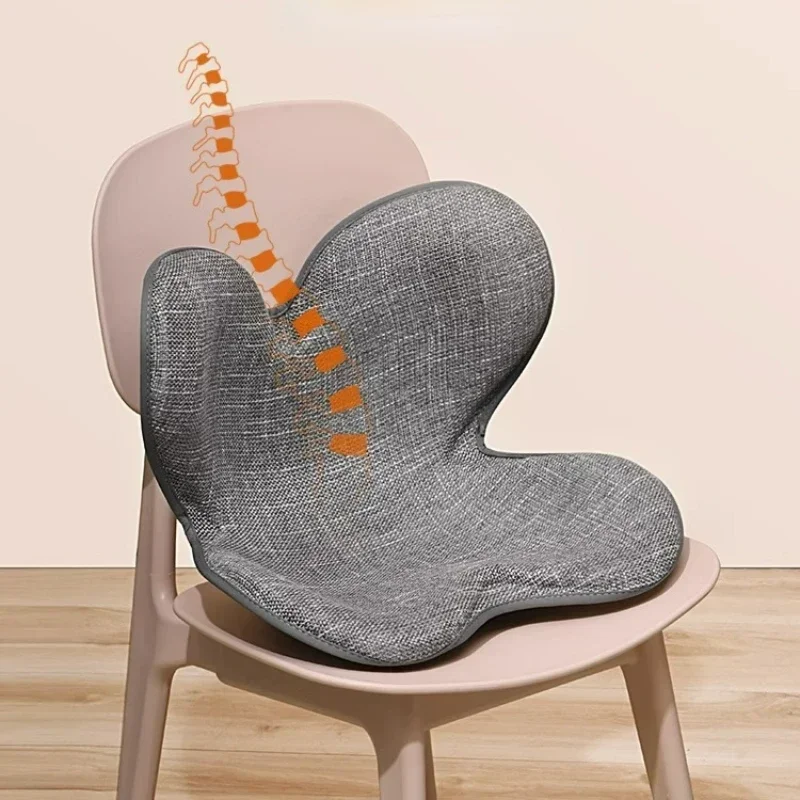 Japanese Petal Thickened Cushion Office Sit Waist Spine Support Hip Cushions Ergonomic Sitting Posture Correction Seat Cushion