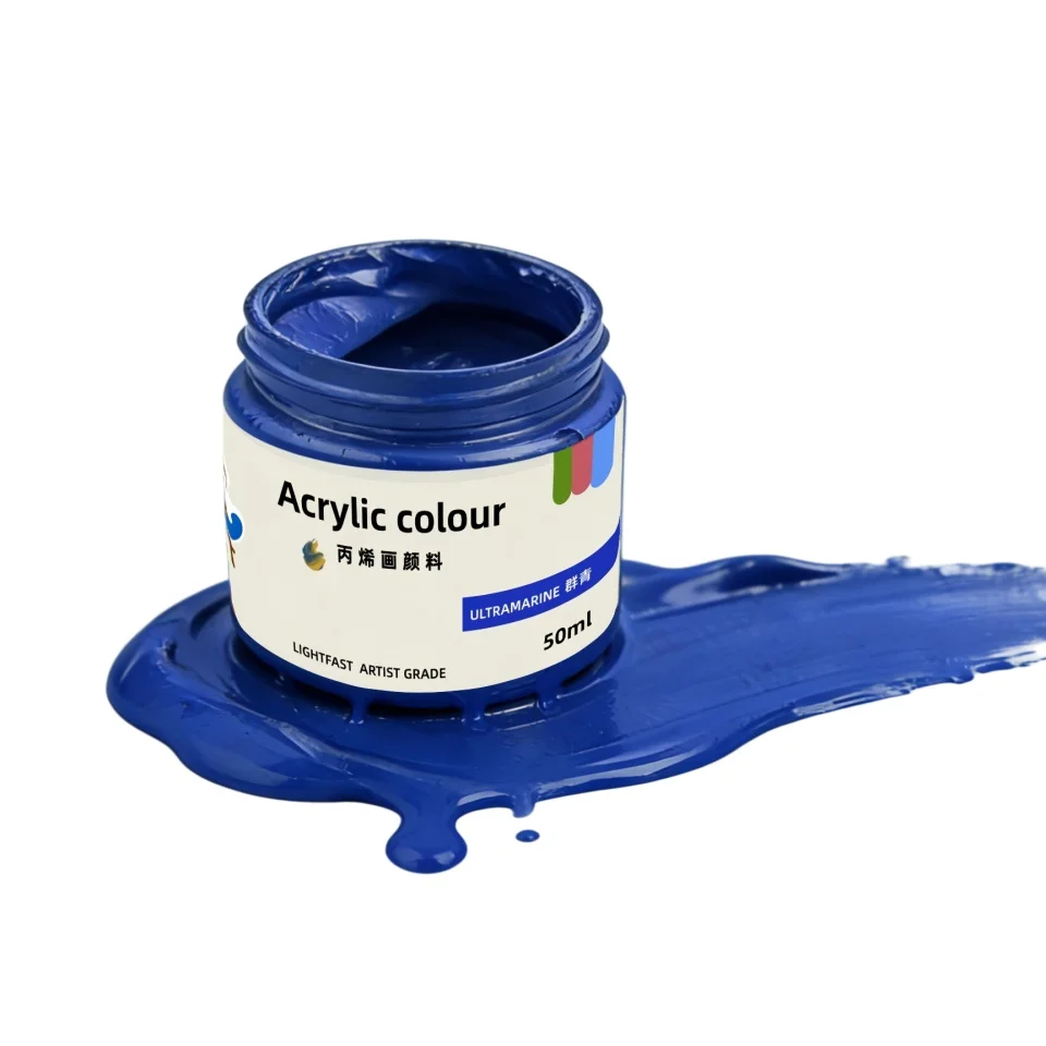 9-Farben-Acrylfarben, erhältlich in großer Kapazität von 50 ml. Das Set enthält Malen, Färben, Kunst, Malerei und Graffiti. – Detail 19