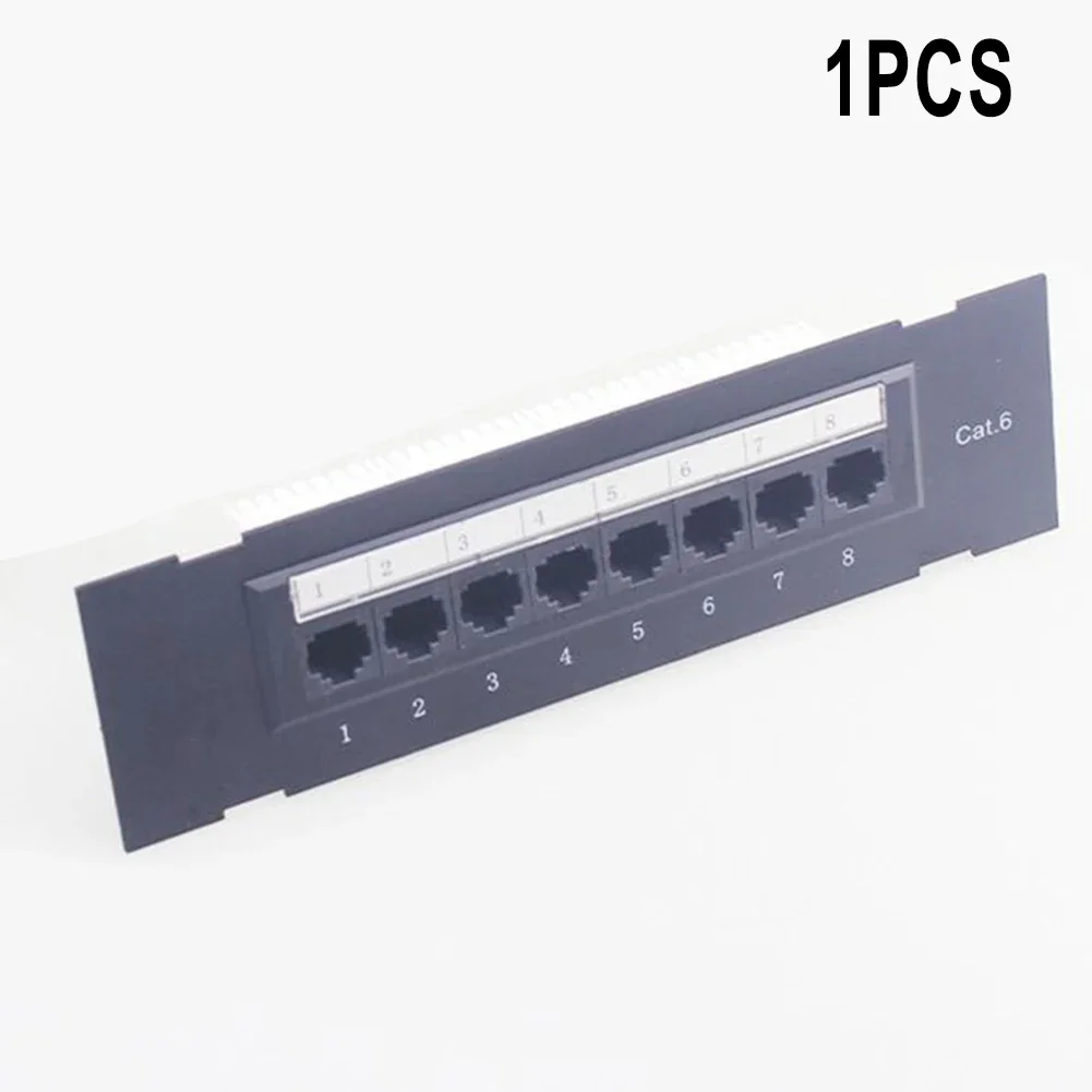 

1 Piece Cat6 Wall Mount Bracket 8 Ports DC 1000V AC 110 IDC Type Terminal Block 12 Ports 12-port Cat6 Wall Panel