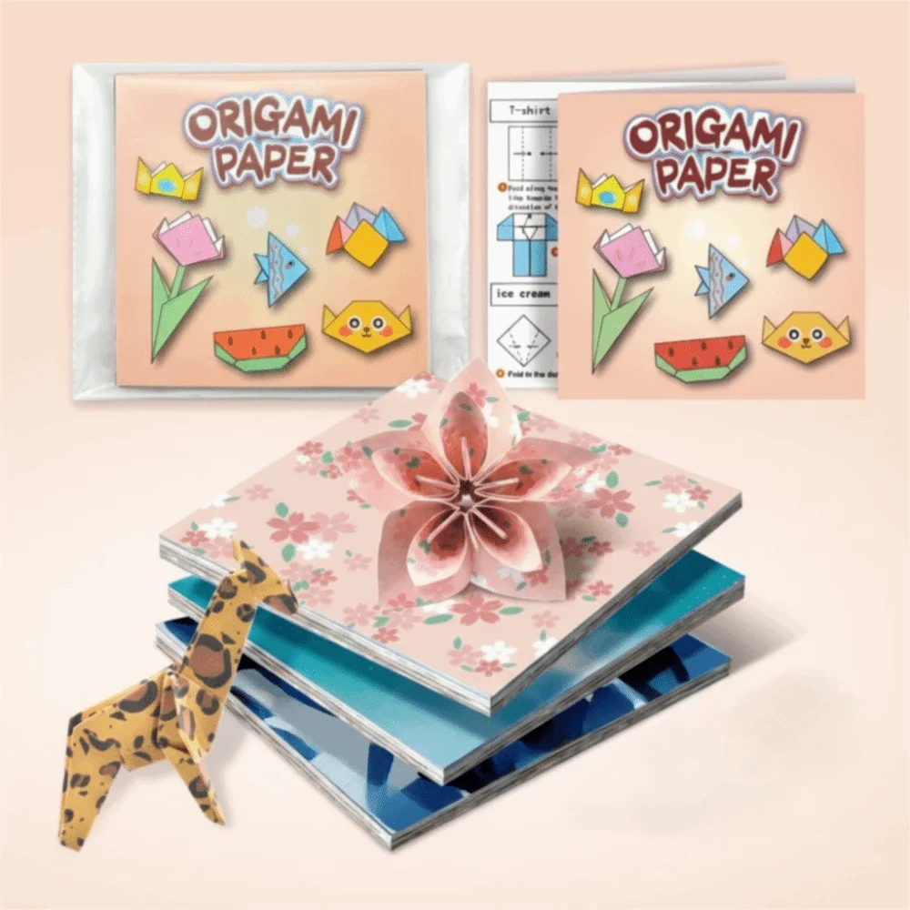 80 pcs Colorful Double Sided Origami Paper Fold Art Material 14x14cm Folding Papers DIY Handmade Craft Paper Paper Art