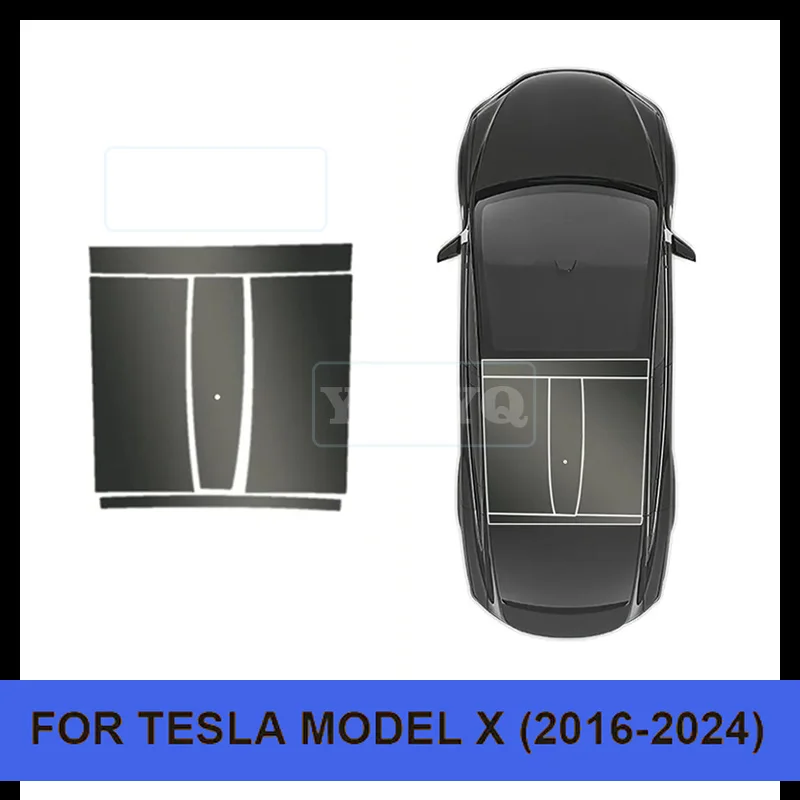 

TPU Ice Armor Pre-Cut Sunroof Protection Film Heat Insulation for Tesla Model X 2016-2018 2019 2020 2021 2022 2023 2024 Car PPF