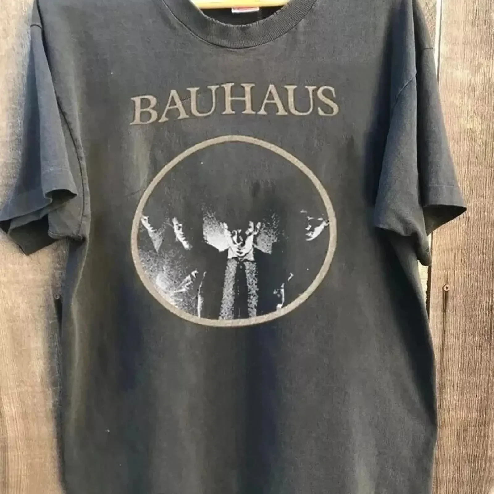 Bauhaus T Shirt Band Charcoal Cotton S 5XL vintage Washed Comfortable Stylish Casual Soft streetwear graphic Slightly fashion