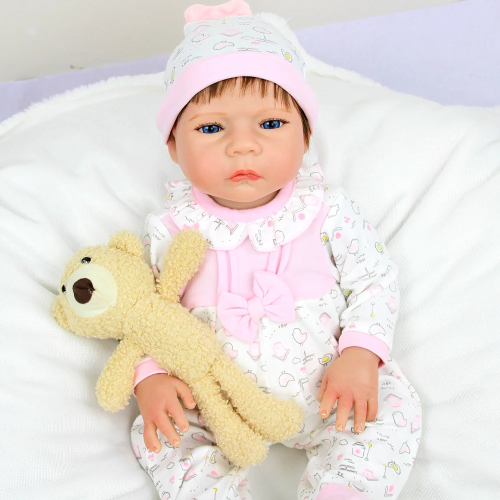 

46cm Soft Vinyl Baby Hot-Selling Reborn Doll 3D Painted Skin, Bionic Visible Veins, Can Be Freely Changed W-018SFY