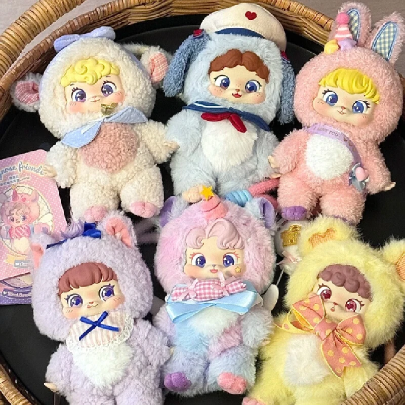 

Original Puffynose Friends Memo Series Plush Blind Box Cute Animal Plush Doll Bag Decoration Pendant Holiday Surprise Toy Gifts