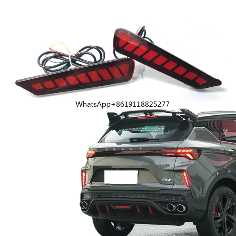 Car LED Rear Bumper Light High Quality Tail Light Reflector Fog Lamp Stop Brake Light For GEELY BinYue Cool 2021