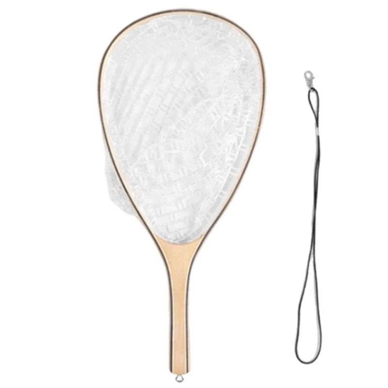 Fly Fishing Landing Net Light Weight Rubber Fishing Net Tool for Saltwater - view 5