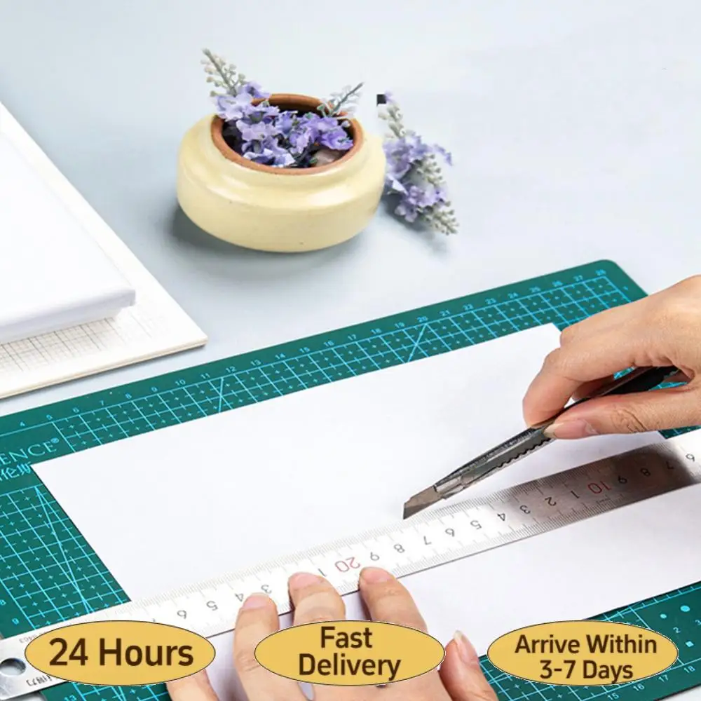 

Самовосстанавливающийся коврик для резки с сеткой, двусторонняя ПВХ-доска для резки, вращающаяся доска для ткани, рукоделия и художественных работ