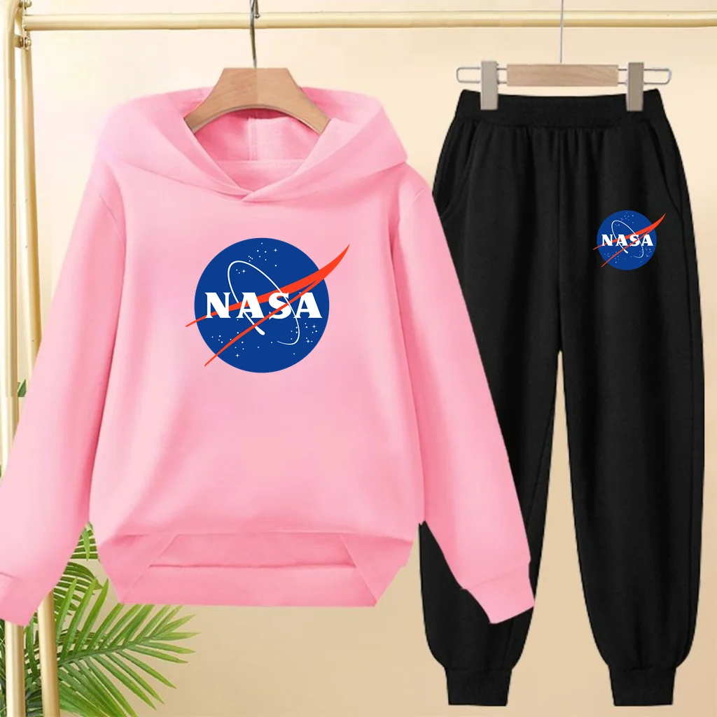 

Autumn Winter 2pcs Hoodie+jogging Pants Kid Fashion letters Casual Tracksuits 3-13 Years Boy Girl Trend Outfits Children Clothes