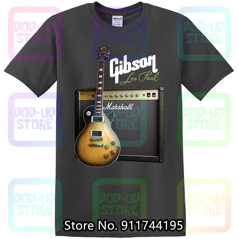 Gibson Les Paul Guitar T-shirt Cotton 100% Confort S-5XL size