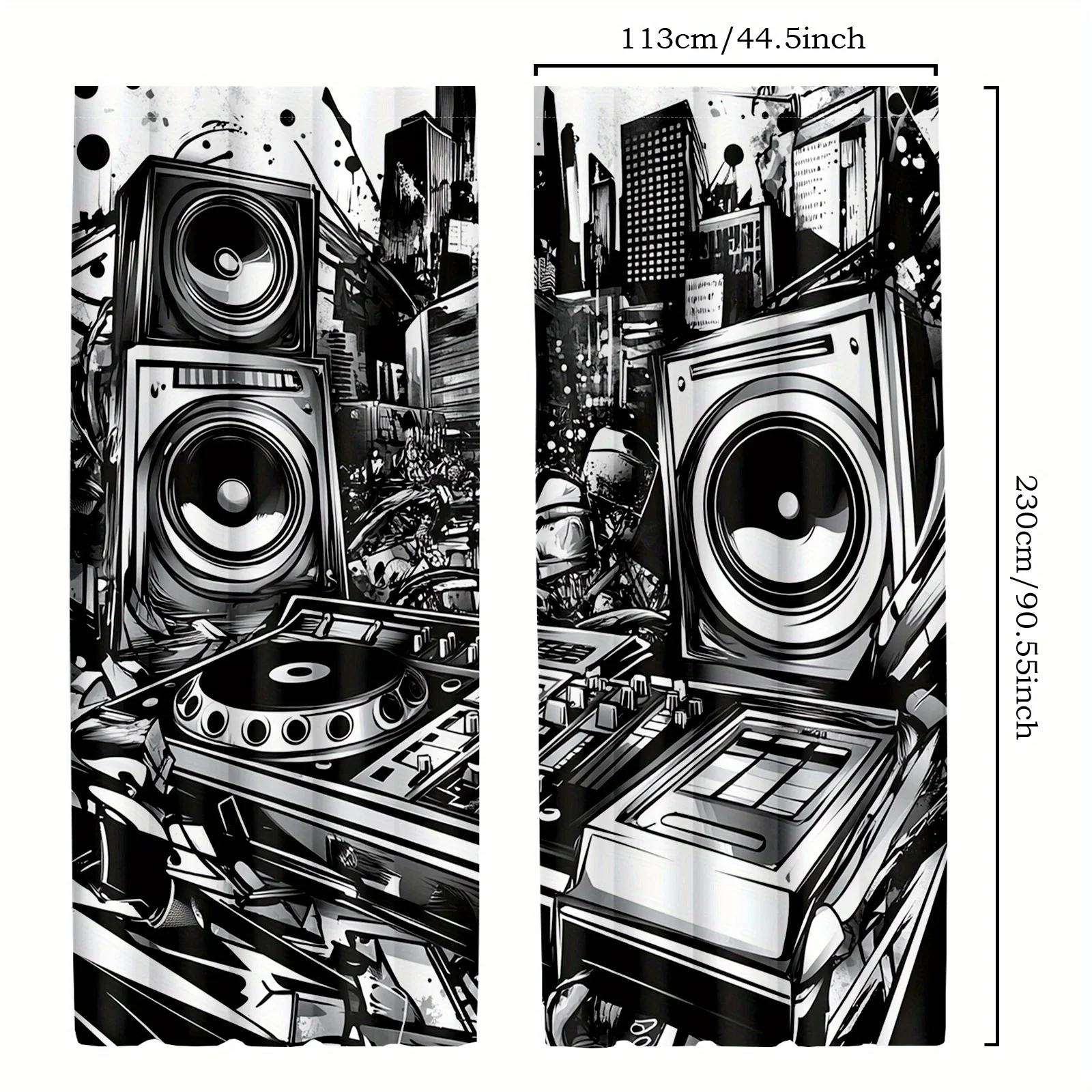 Cortinas giratorias para DJ, c - Audio Music Hip Hop reseña y precio