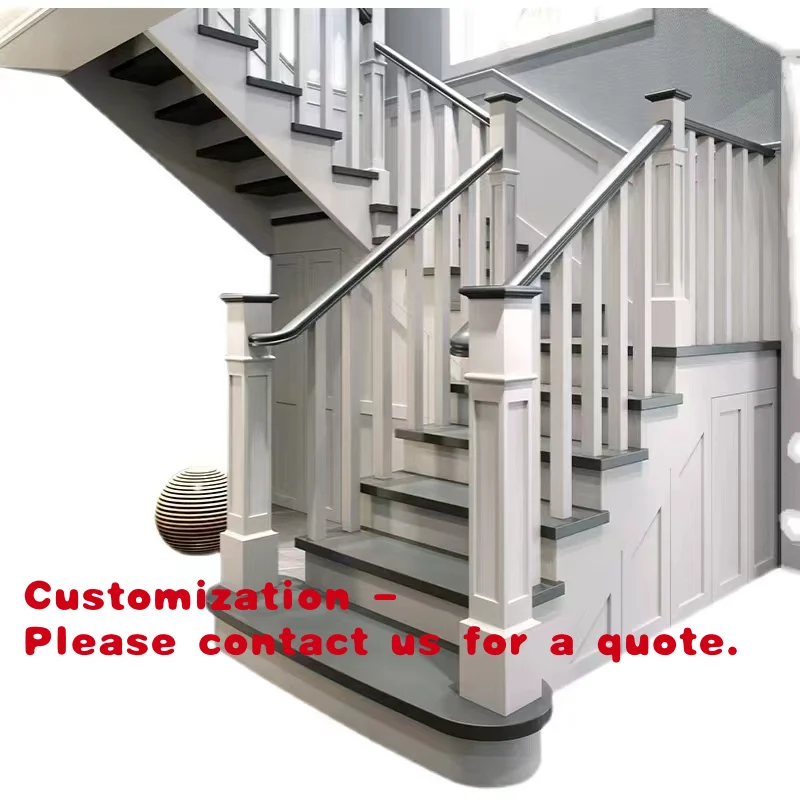 

Customize.Hot Selling Modern Design Custom Wooden Stairs New Painted Application