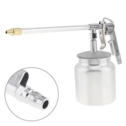 1Piece Easy operate Silver Pot Type Pneumatic Spray Gun with 6mm Nozzle and Aluminum Pot for Furniture Factory Facilities Tools