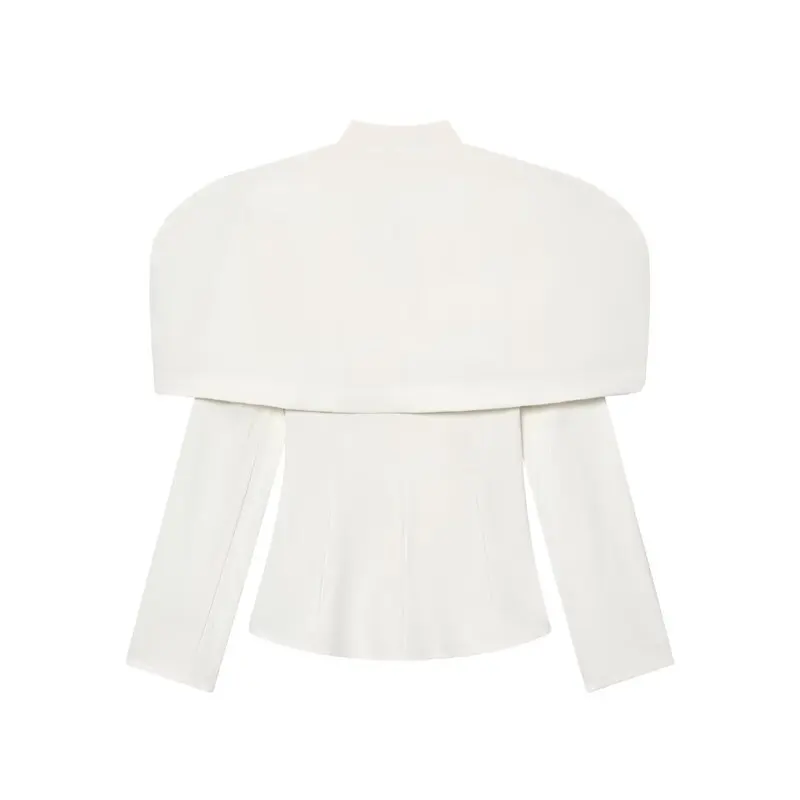 Winter 2025 Women's Tailored Waist-Cinching Suit Jaet Design Sensation Fraance Sle Long Sve Button Closure Commute S...