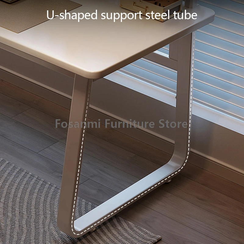 심플한 테이블과 의자 세트, 화이트 게이밍/학습용 책상(수납 포함), 모던 컴퓨터 책상 및 의자 세트, 가정용 가구