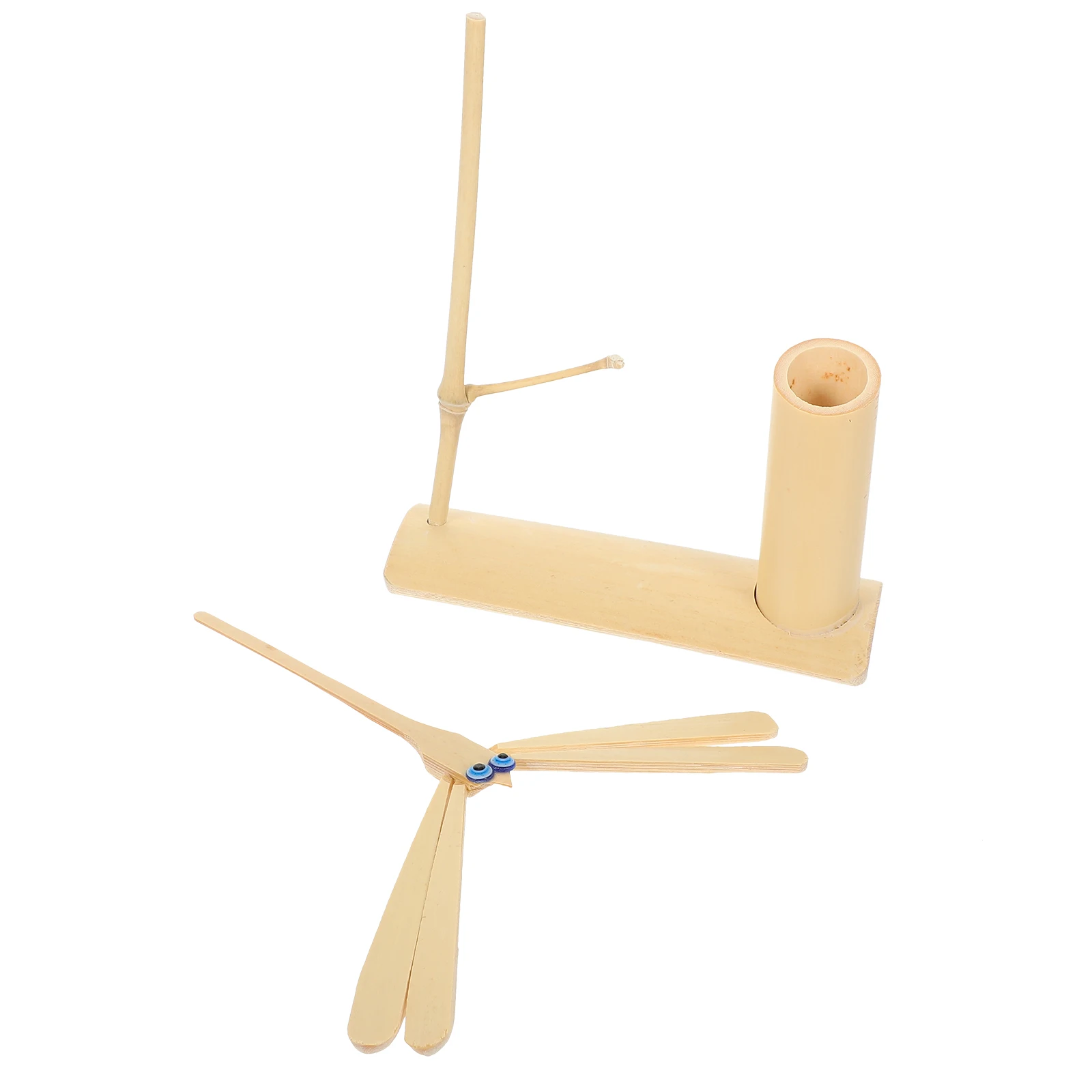 حامل أقلام اليعسوب من الخيزران للمكتب، قوي وسلس وسهل التنظيف، حامل أقلام رصاص متعدد الأغراض، دلو تخزين جانيزر للمكتب