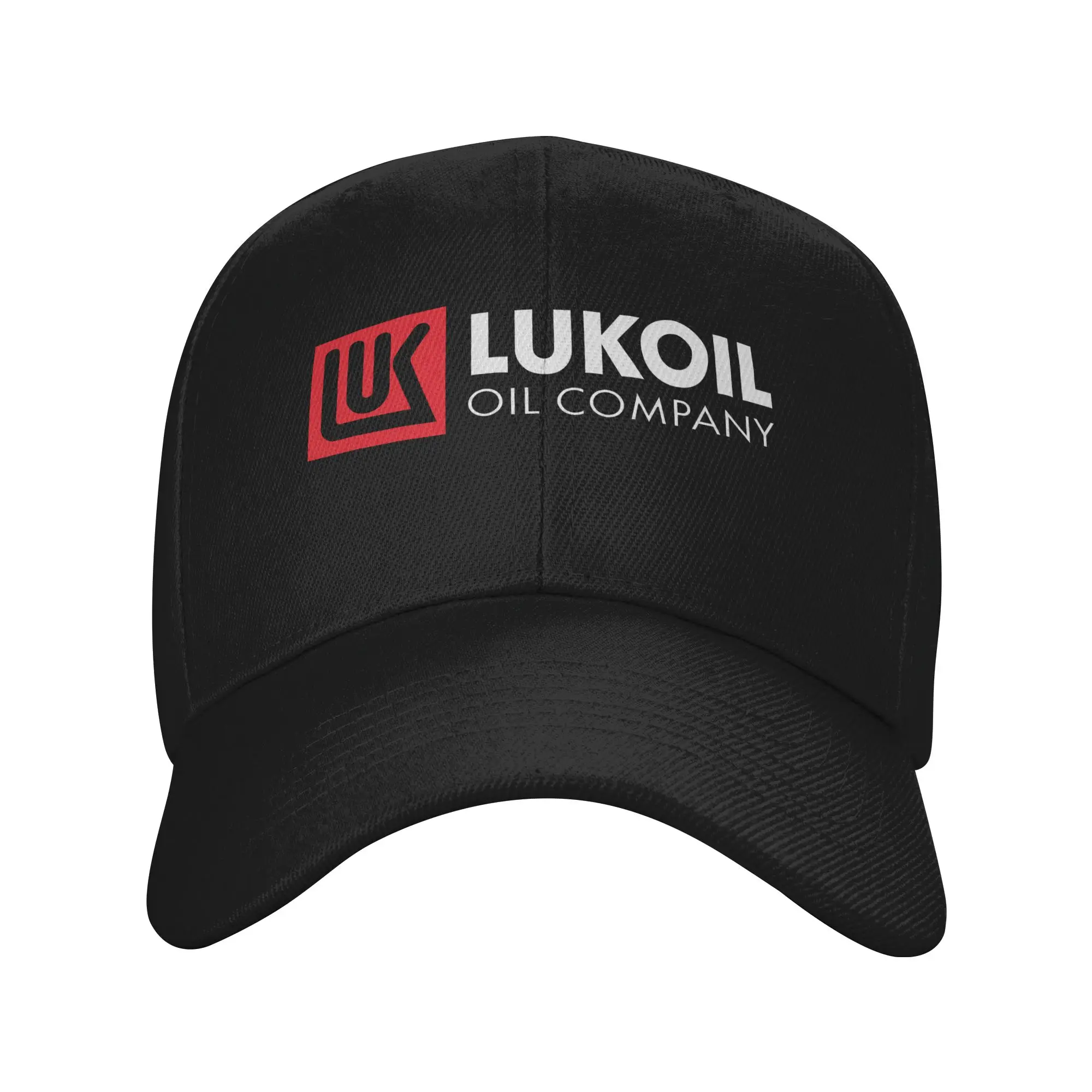 Fashion Russian Lukoil Oil Company Curved Brim Baseball Cap Soft-Top Denim Hat Hats For Women