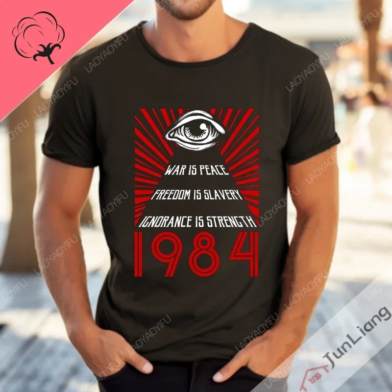 1984 Regalo di compleanno Divertenti T-shirt da uomo per uomo Abbigliamento 100% cotone Streetwear Abbigliamento da uomo T-shirt da donna Regali Y2k
