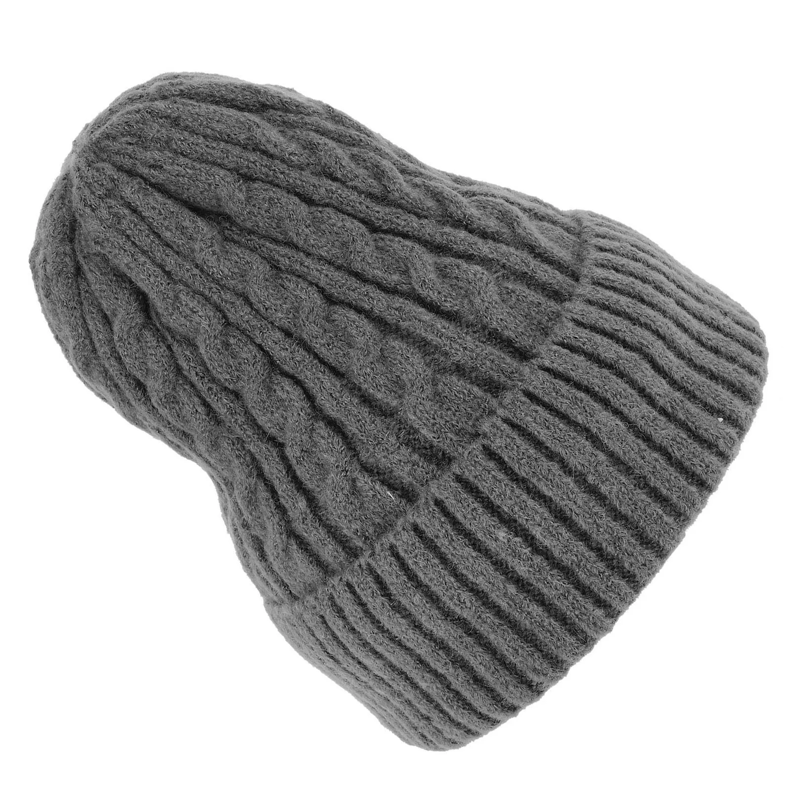

Warm Women Knitted Beanie Hat Fleece Lined Cable Knit Cap for Winter Outdoor Casual Daily Wear Thermal Hat Women Knitted Beanie