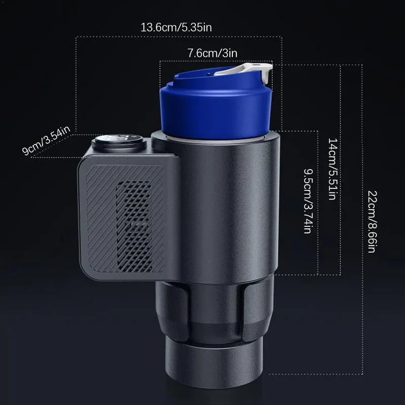 الذكية 2In1 سيارة التدفئة كوب للتبريد 12 فولت عرض درجة الحرارة للسيارة والمنزل شرب يمكن حامل الكأس المشروبات التدفئة كوب التبريد #2