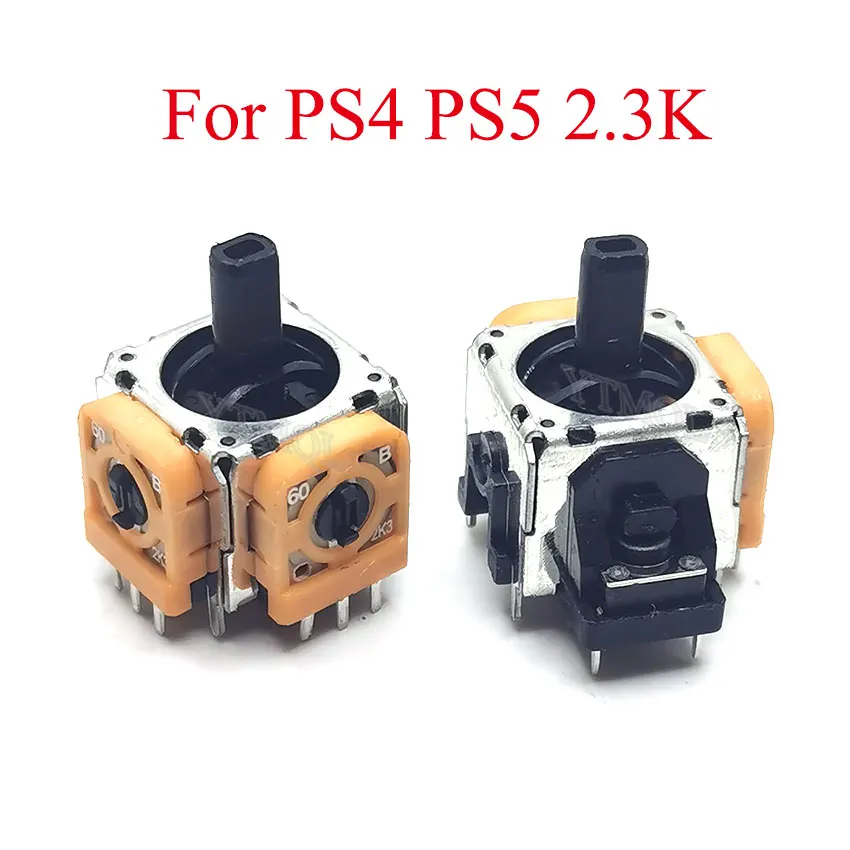 1x 3D Analog Stick Joystick Sensor Module 3Pin Rocker For PS5 PS4 Controller Axis Resistors Potentiometer Replacement Connector