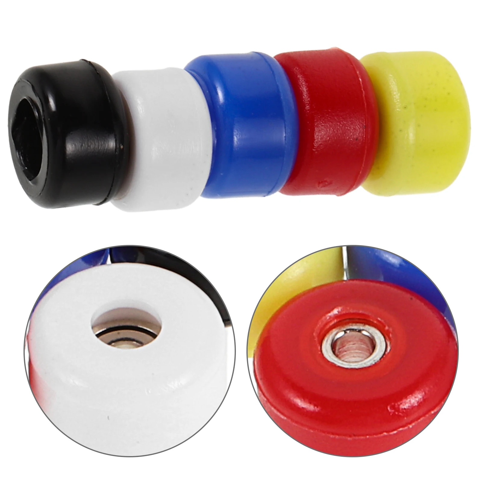 

5pcs Finger Skateboard Wheels Highspeed Bearings Easy Replacement Sturdy Mini Practical Components Repairing Parts