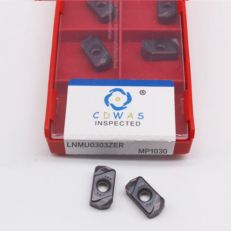 10PCS LNMU0303ZER MJ 1020 1125 1030 Hartmetall Einsätze Ende Fräsen Werkzeug CNC Fräsen Klinge LNMU Metall Drehmaschine Drehen Werkzeug