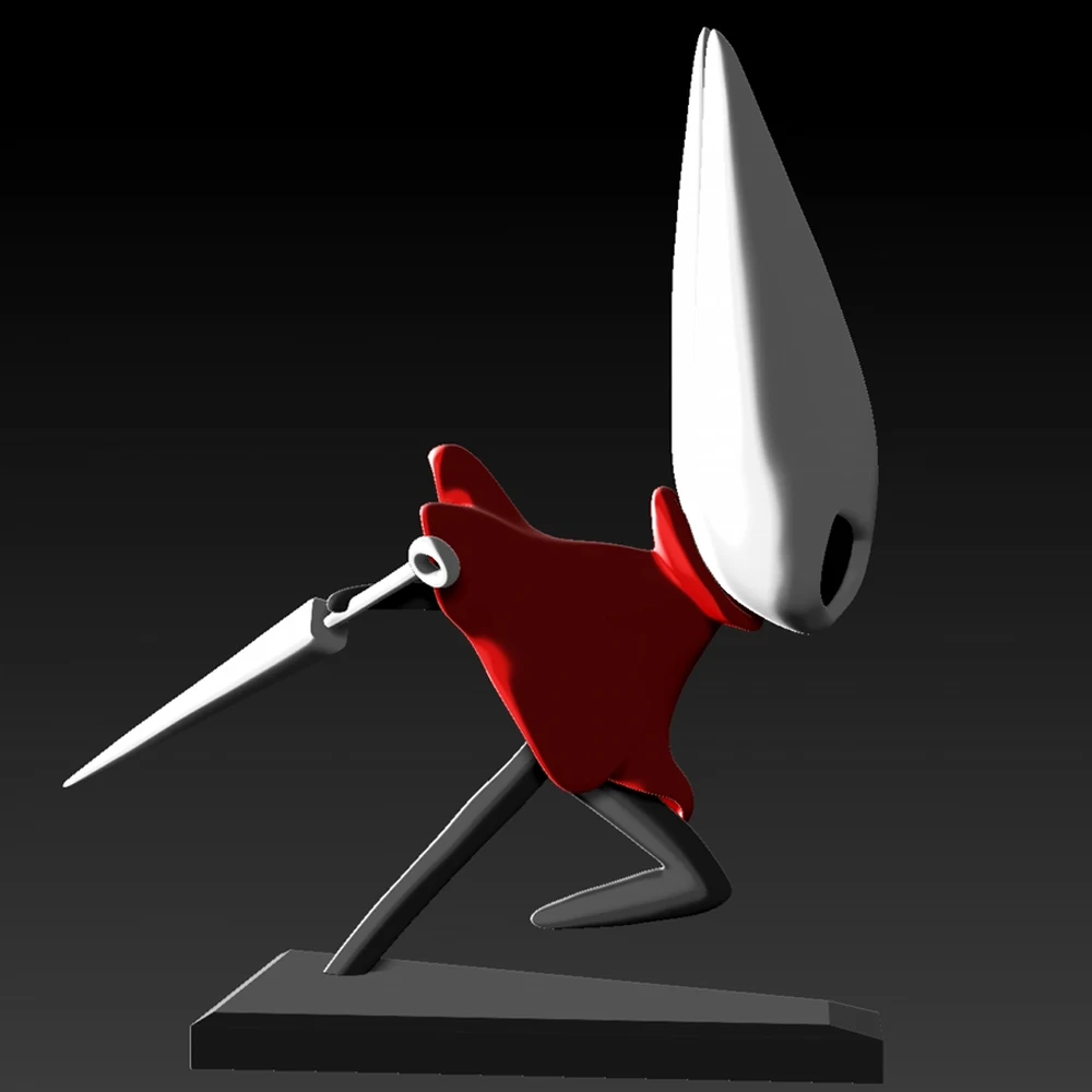 1/24 Hollow Knight Grey Resin Figurine Toy Unpainted GK Doll Unassembled 3D Print Assembly Miniature Reduction Statue Toy - Image 6