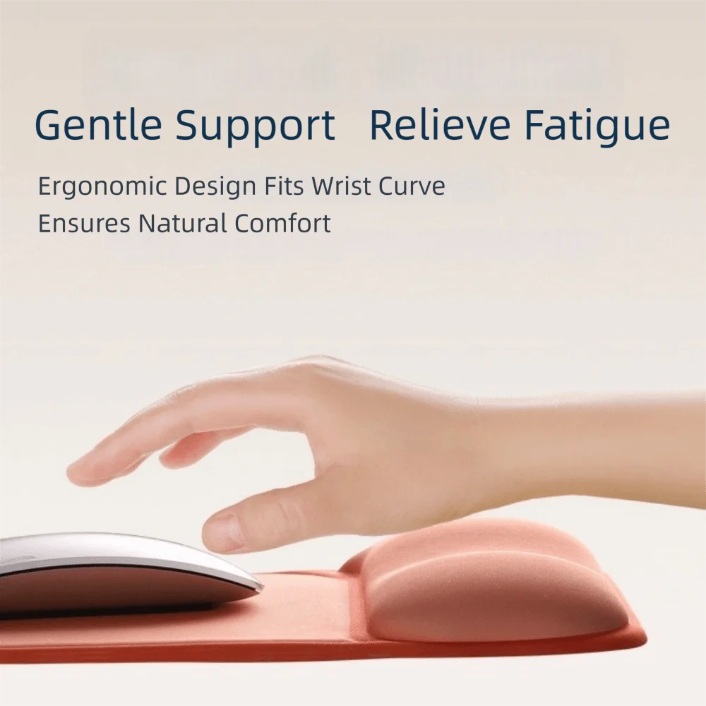 Silicone Wrist Rest Mouse Pad Non-Slip Smooth Surface Mouse Pad With Wrist Rest Soft Thick Sponge Ergonomic Mouse Pad Gaming Use