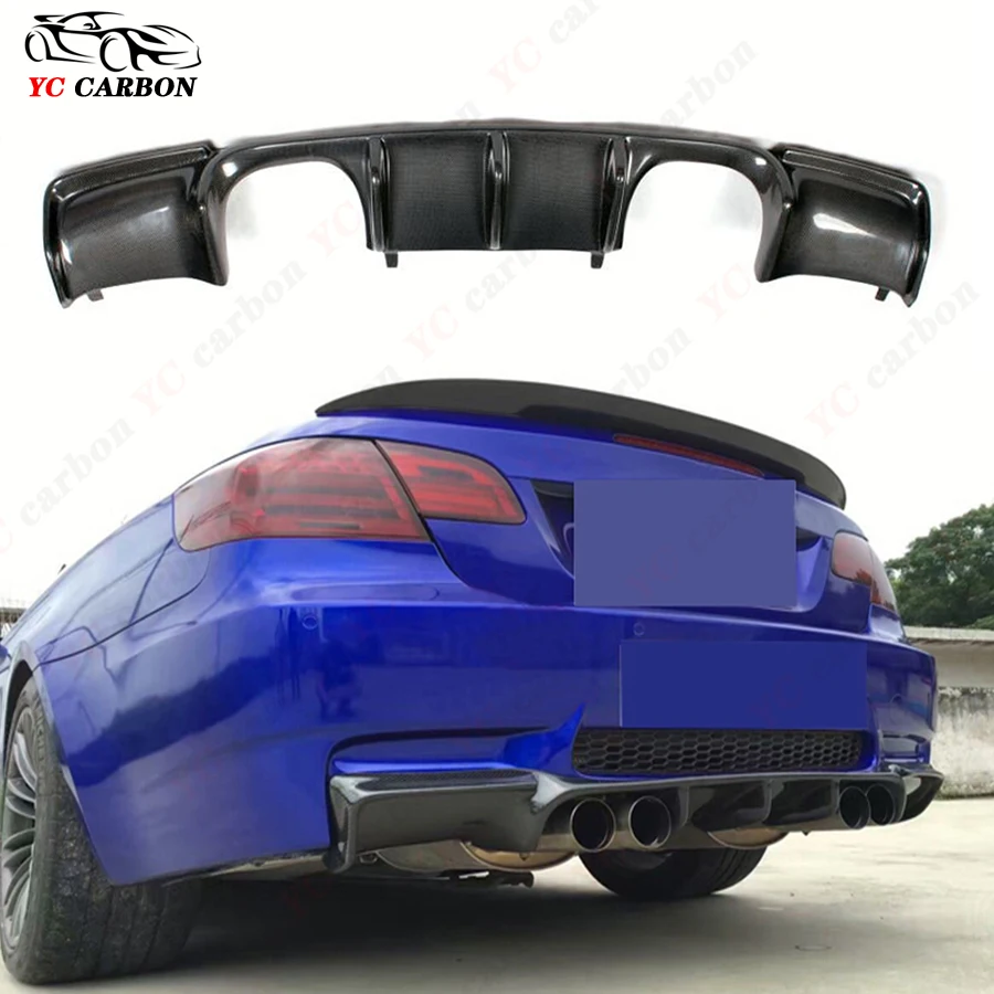 

For BMW E92 E93 M3 04-11 High quality Carbon Fiber Rear Lip Diffuser Back Bumper Spoiler Separator Body Kit