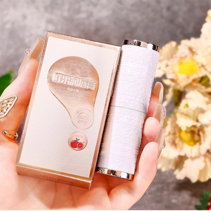 Baume à lèvres hydratant aux saveurs de fruits, Base hydratante, maquillage de luxe, soins quotidiens pour femmes et hommes, cadeau de fête, 1 pièce