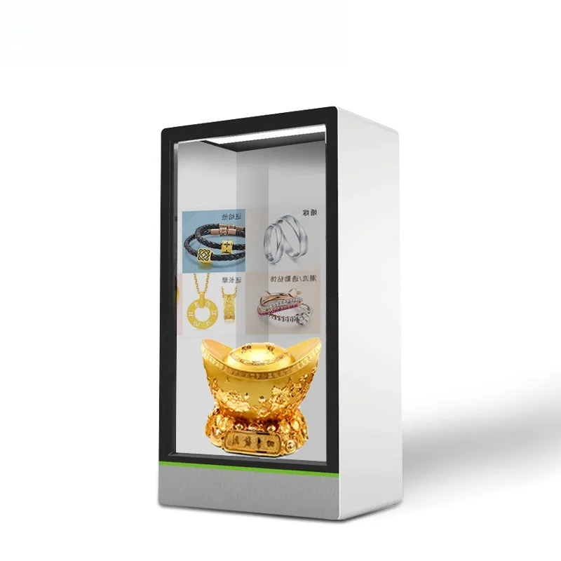 3D display cabinet multimedia holographic interactive advertising machine, exhibition hall equipment interactive LCD