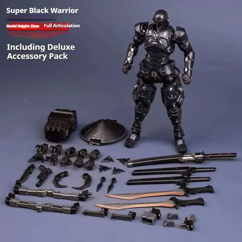 22cm Snake Eyes G.I. Joe Action Figure 2 Pack White Samurai Assembly Model Black Warrior Finished Model Ninja Mecha Toy Boy Gift