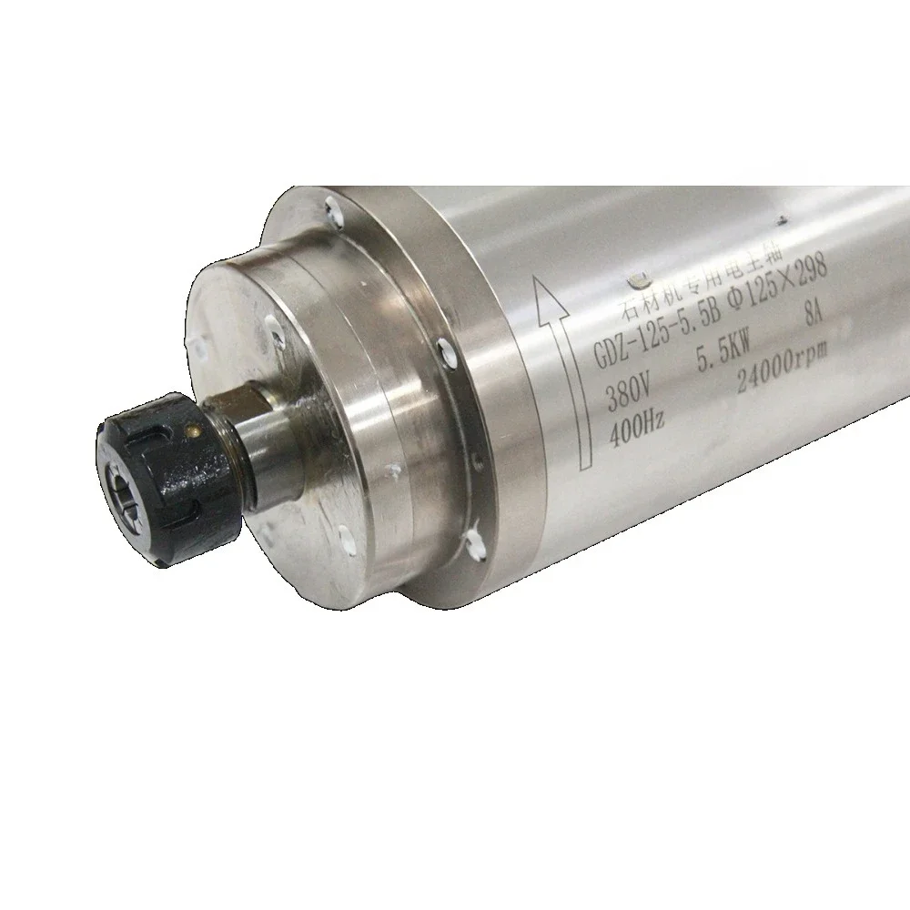 5.5kw 24000 Rpm Stone Carving High-speed Water-cooled AC CNC Spindle Motor