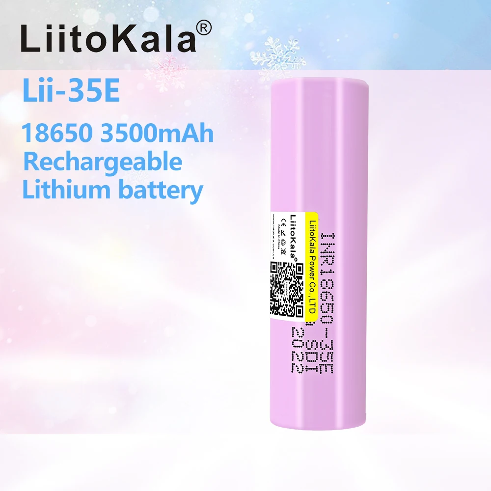 1 sztuk LiitoKala INR18650 35E 3.7V 18650 3500mAh akumulator litowy 25A rozładowania narzędzia elektryczne bateria do latarki