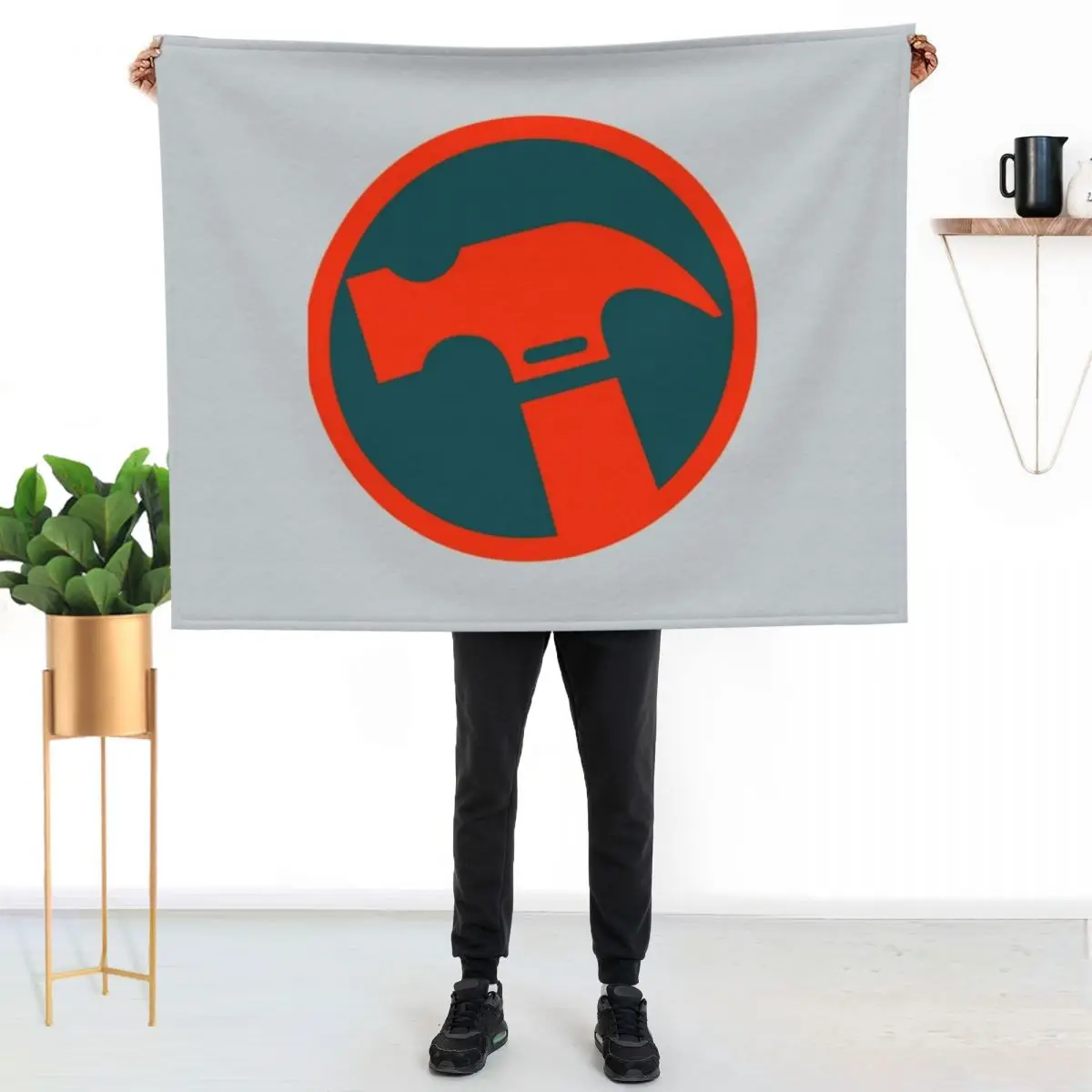 

BUNNINGS WAREHOUSE COMPANY Throw Blanket Fade Resistant Durable Throw Blanket