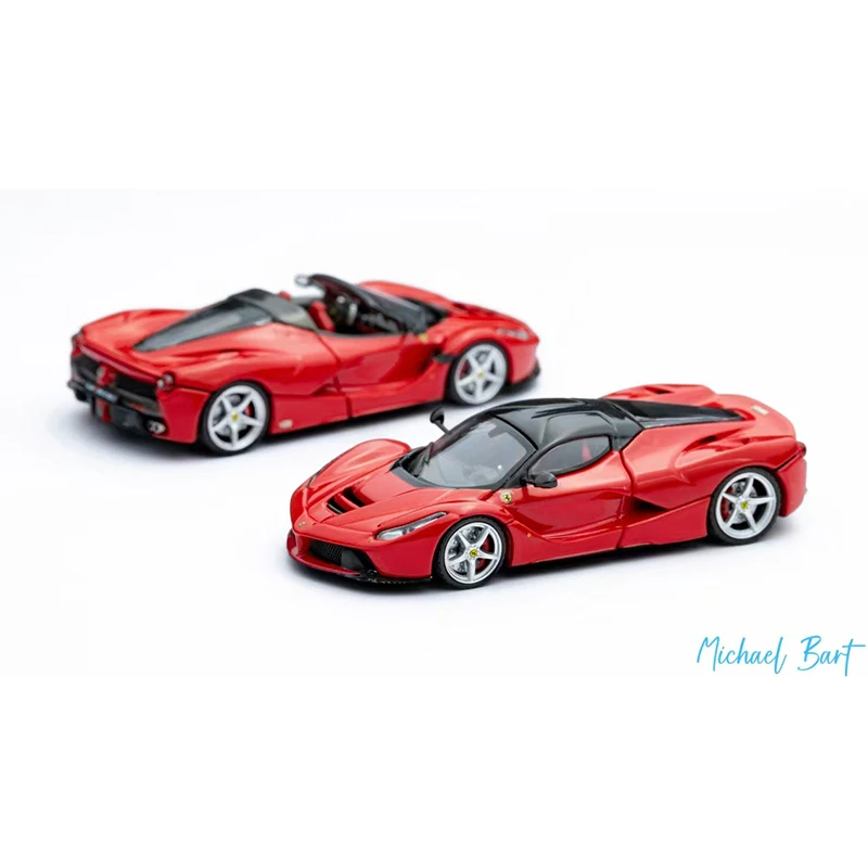 ستريت باستر متوفر في المخزون 1:64 لافيراري F150 ريد كوبيه أيرتا عجلات قابلة للاستبدال دييكاست ديوراما نموذج سيارة مجموعة ألعاب #4