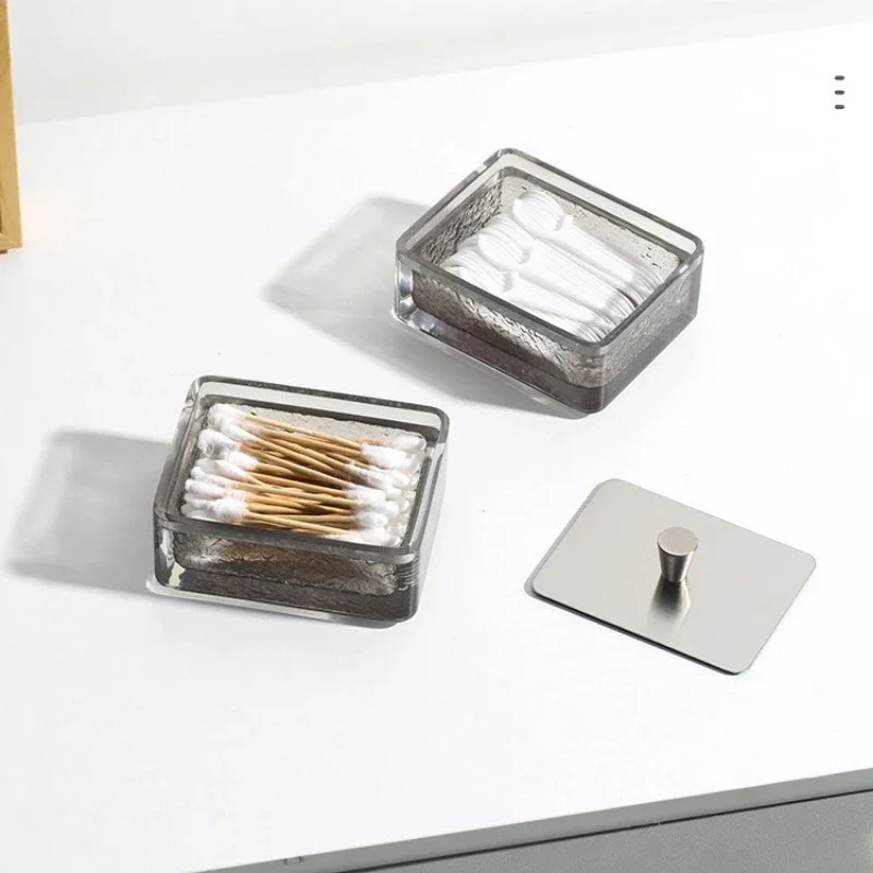Luxury Multifunctional Desktop Organizer,2-Tier Toothpick & Cotton Swab Holder for Bathroom Vanity, Table Home Office Decor Gift