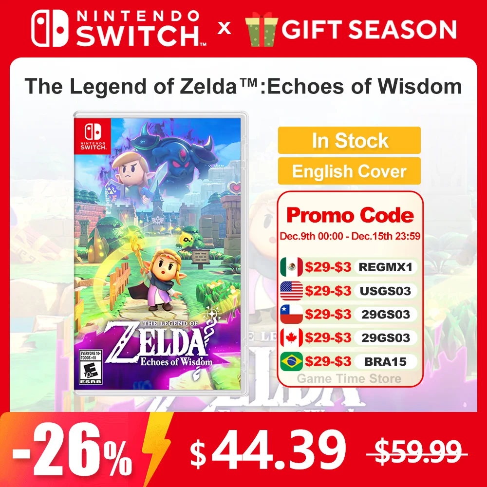 Zelda Echoes of Wisdom in Stock The Legend of Zelda Nintendo Switch Games Deals Physicla Game Card Newest 100%Original Brand New