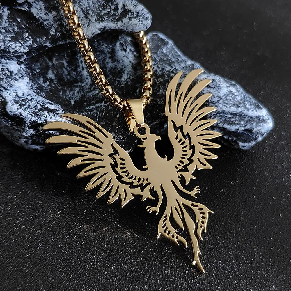 Necklaces for Women Stainless Steel Jewelry Albanian Eagle Pendant Keel Chain Necklace Accessories Gifts Wholesale Direct Sales