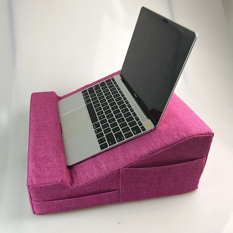 Bild 5: 1-teiliges Lesekissen, mit Kissenkern, tragbarer Leseständer, Bettkissen, Tablet-Ständer, Notebook-Ständer, ohne Computer
