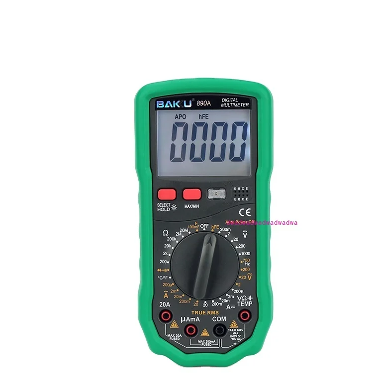 

BAKU BK-890A High Voltmeter Backlight Anti-Burning Small Digital Display Electrical Multimeters