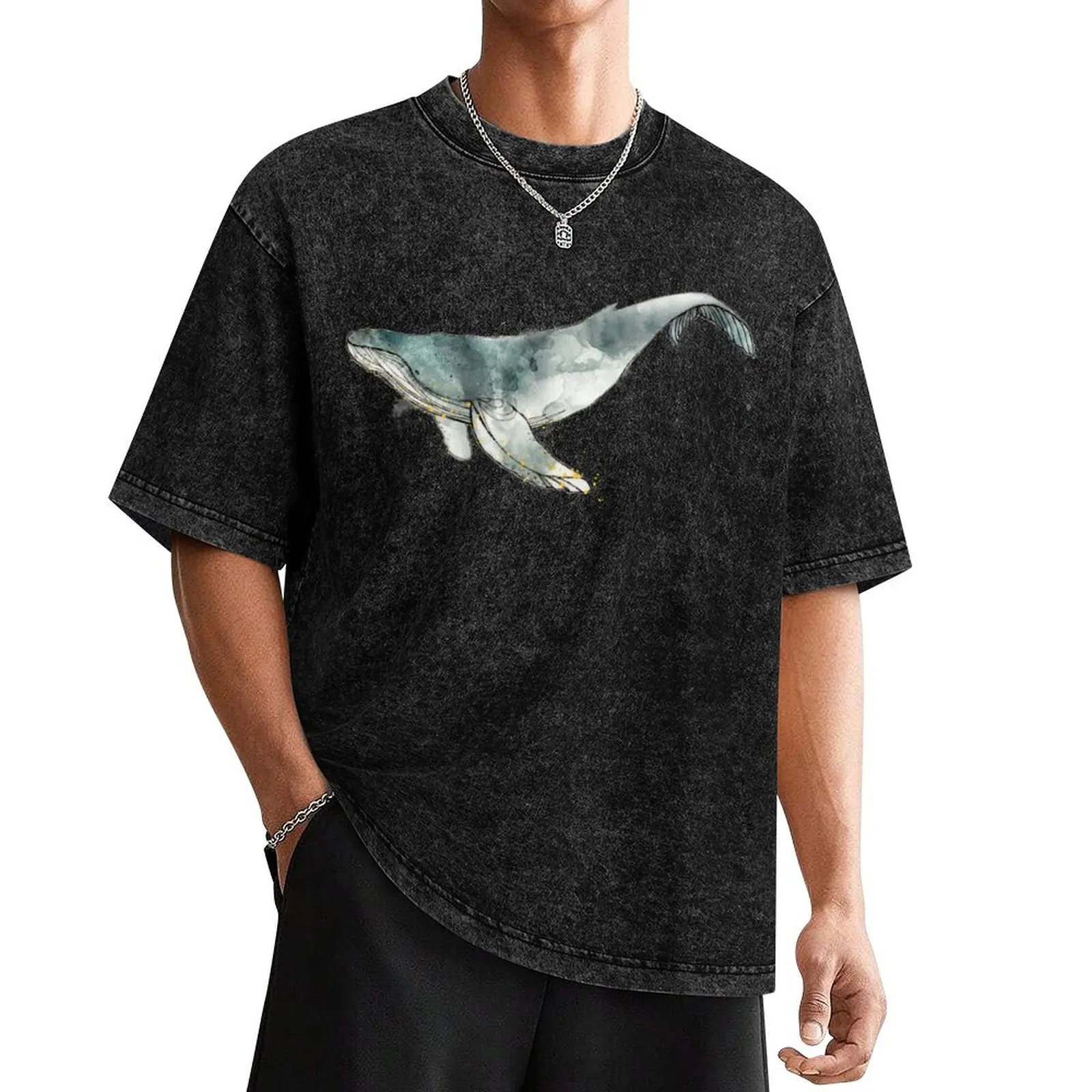 

Humpback Whale T-Shirt cotton graphic tees quick-drying blacks t shirt men